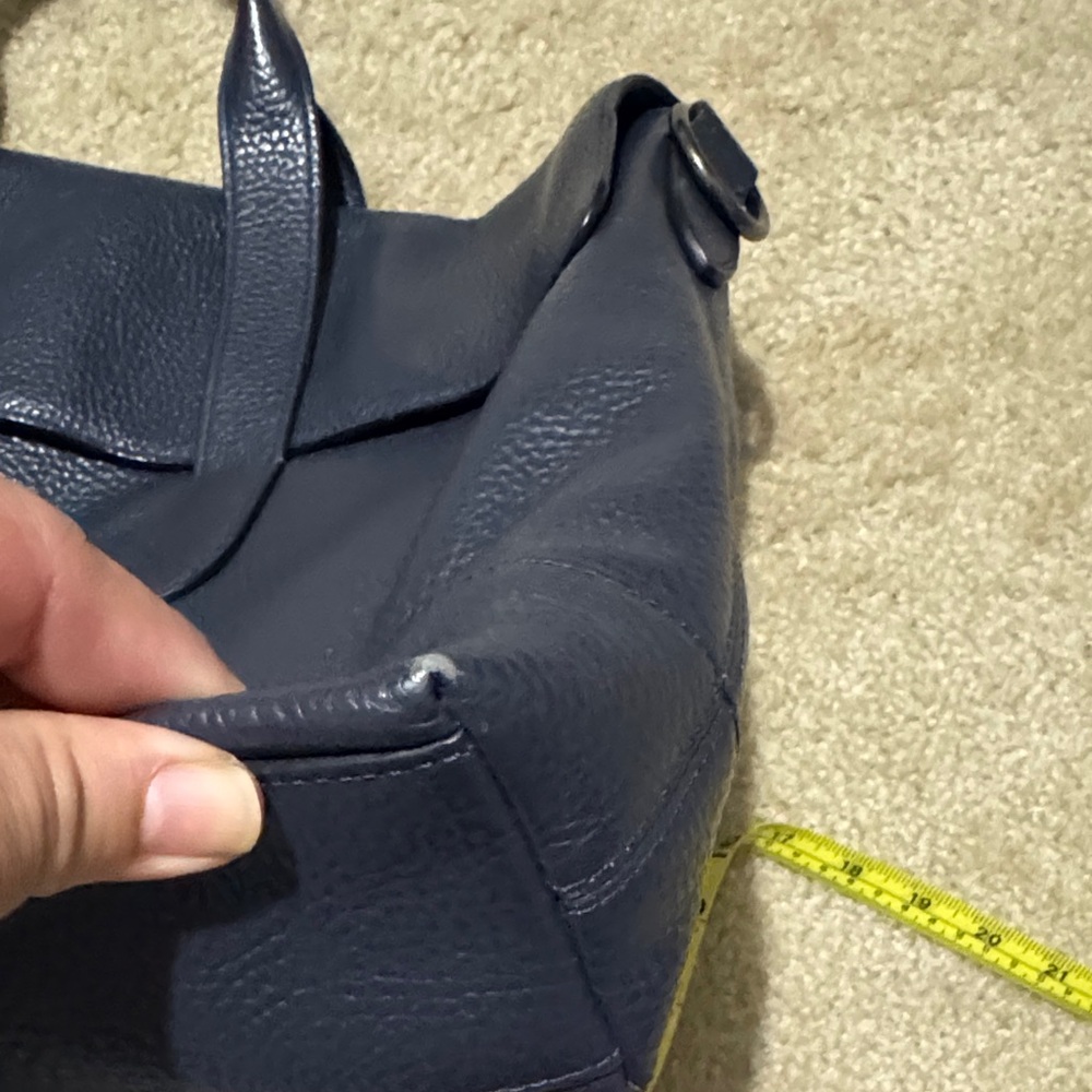 Coach Navy Leather Tote Bag - Picture 7 of 9